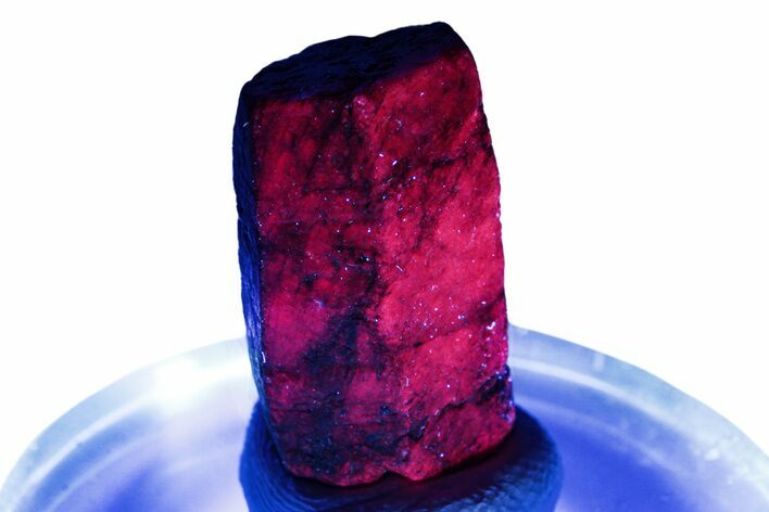 Highly Fluorescent Ruby Crystal - India #249696